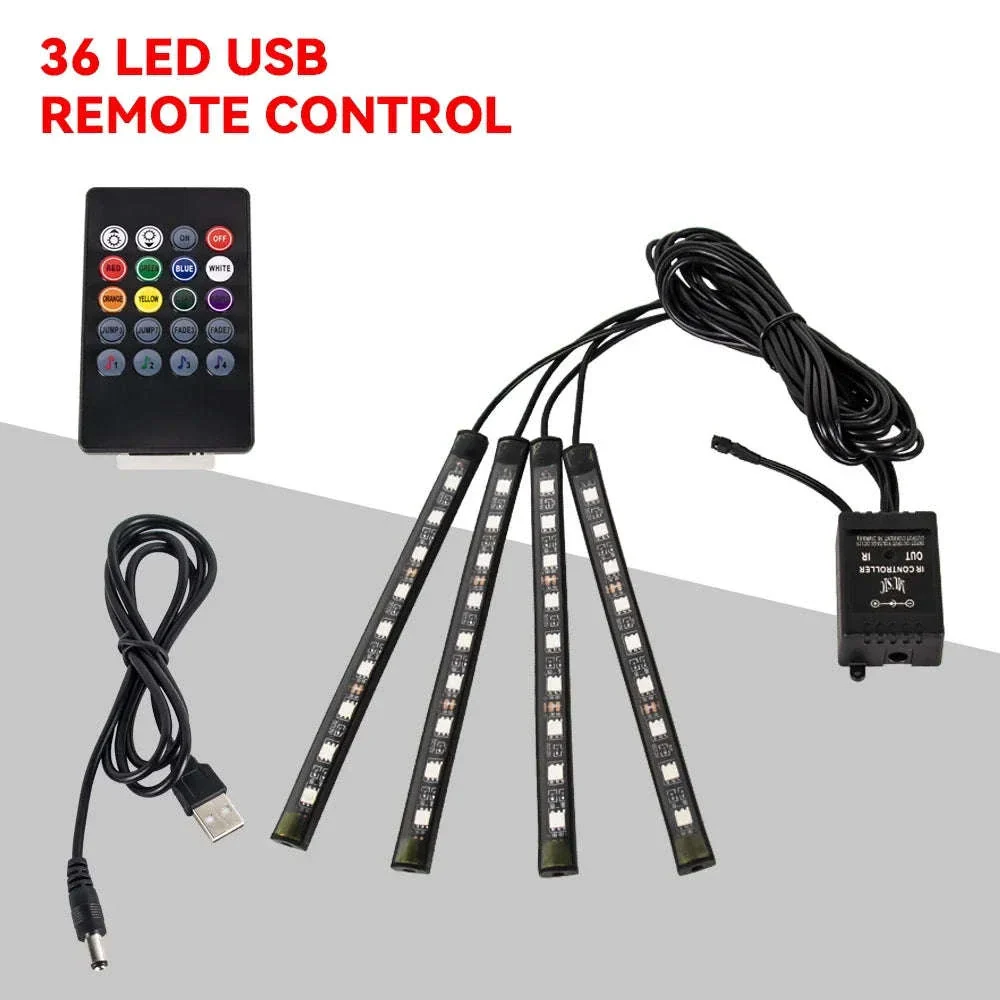 Neon RGB LED Car Foot Lights with App and Remote Control - Image 29