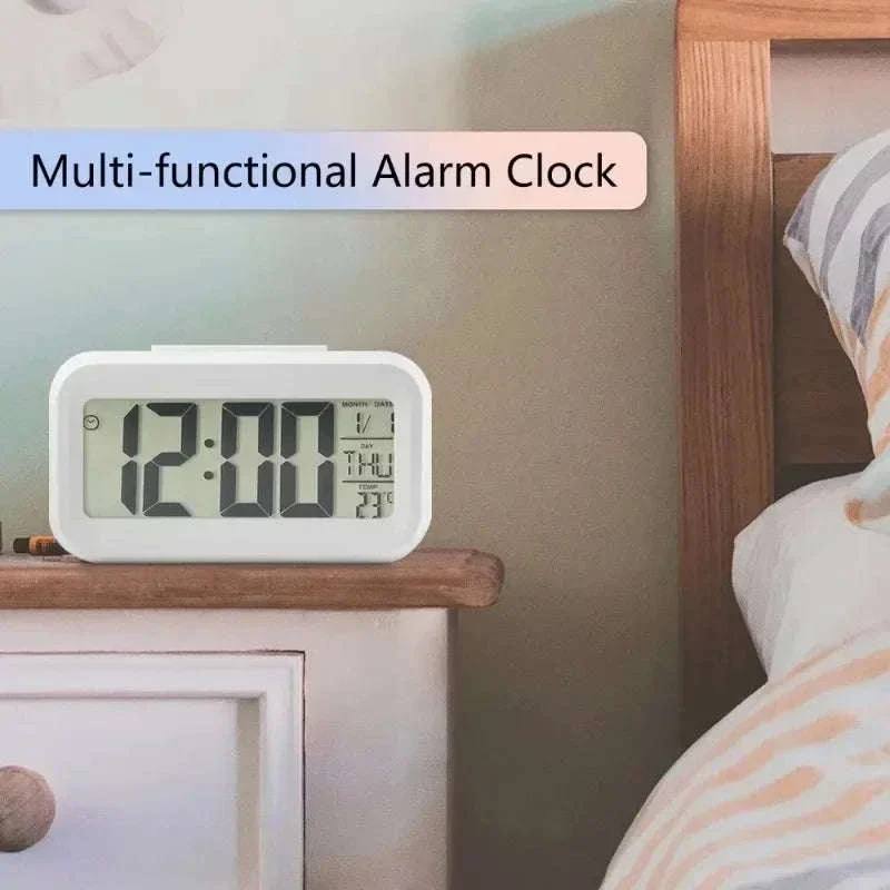 LED Digital Alarm Clock with Temperature, Calendar & Snooze - Image 5