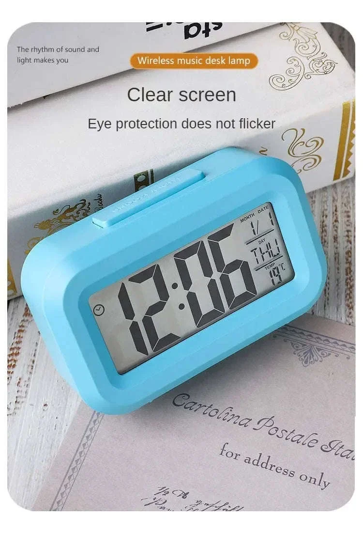 LED Digital Alarm Clock with Temperature, Calendar & Snooze - Image 9
