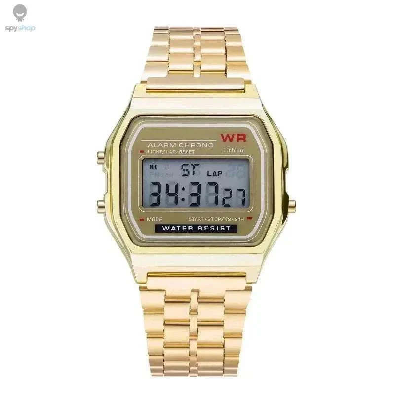 F91W Steel Band LED Digital Sports Watch for Everyday Wear