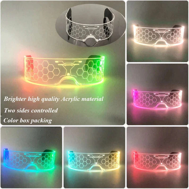 LED Cyberpunk Glasses for Futuristic Night Events - Image 17