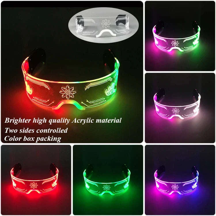 LED Cyberpunk Glasses for Futuristic Night Events - Image 19