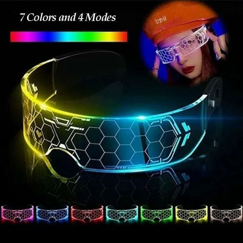 LED Cyberpunk Glasses for Futuristic Night Events - Image 3
