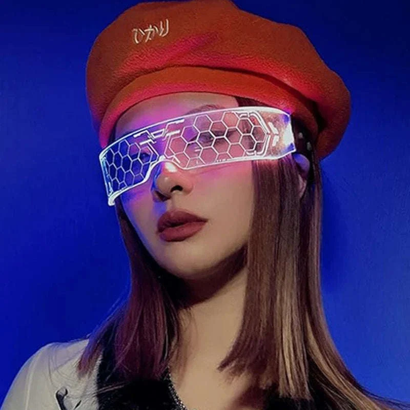 LED Cyberpunk Glasses for Futuristic Night Events - Image 5
