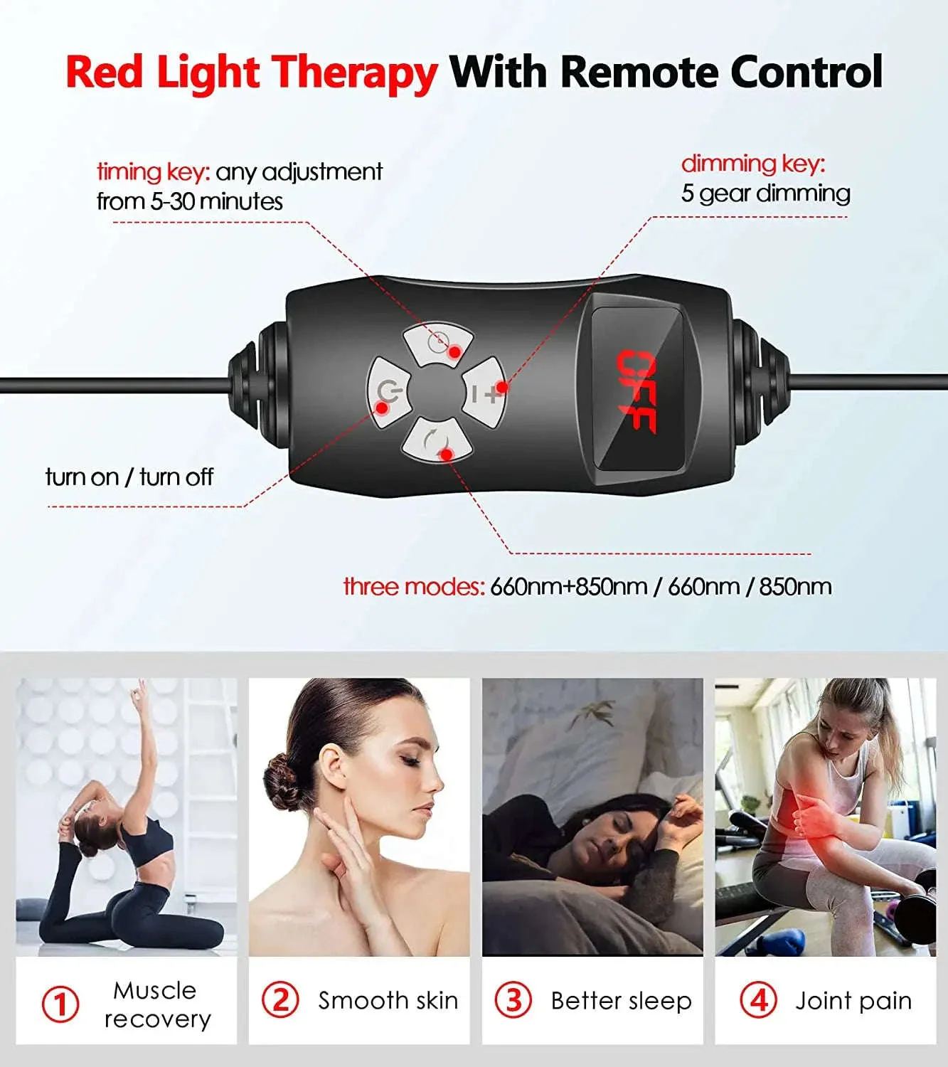 LED Red Light Therapy Lamp for Skin Care and Sore Relief - Image 12