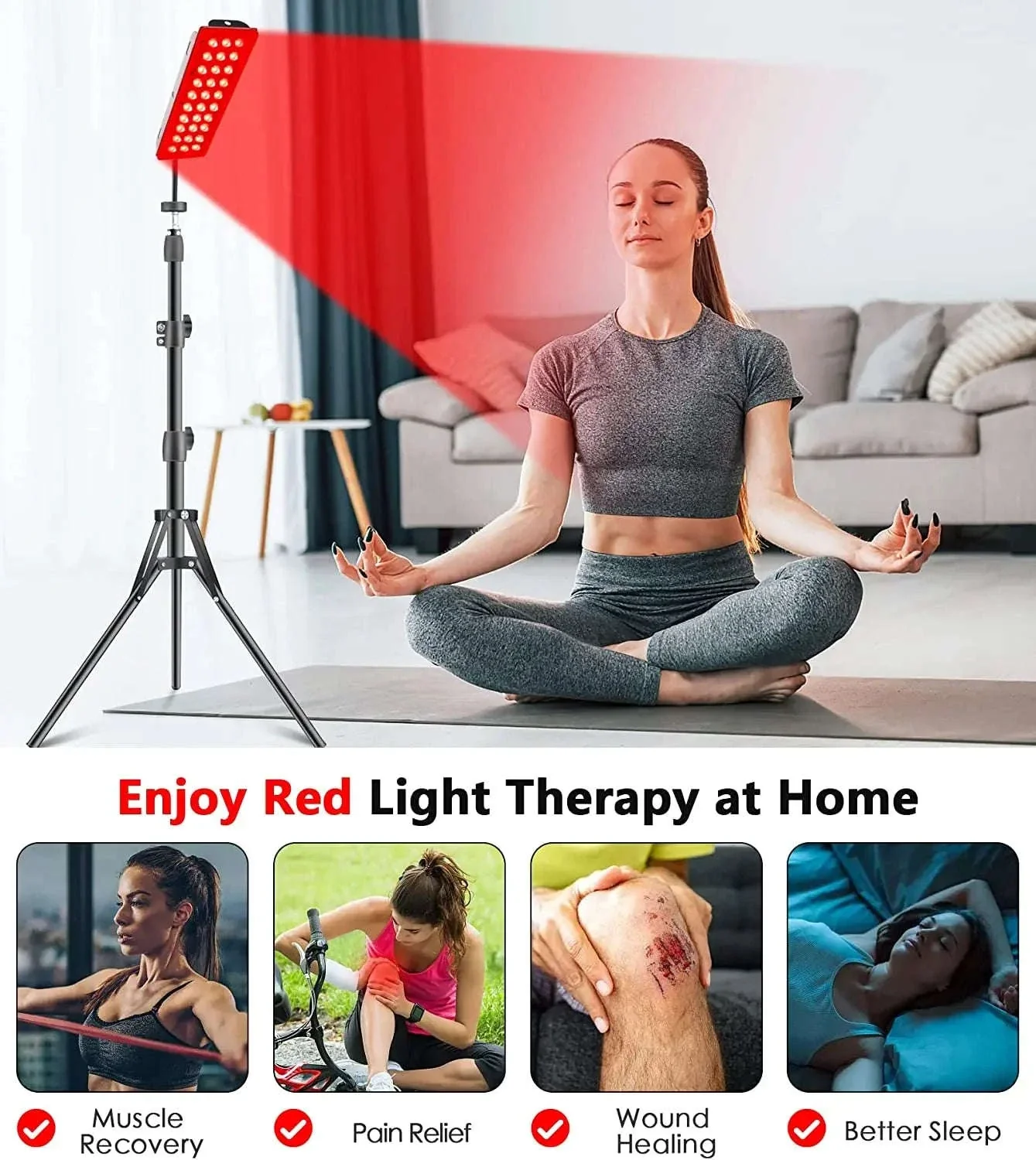 LED Red Light Therapy Lamp for Skin Care and Sore Relief - Image 15
