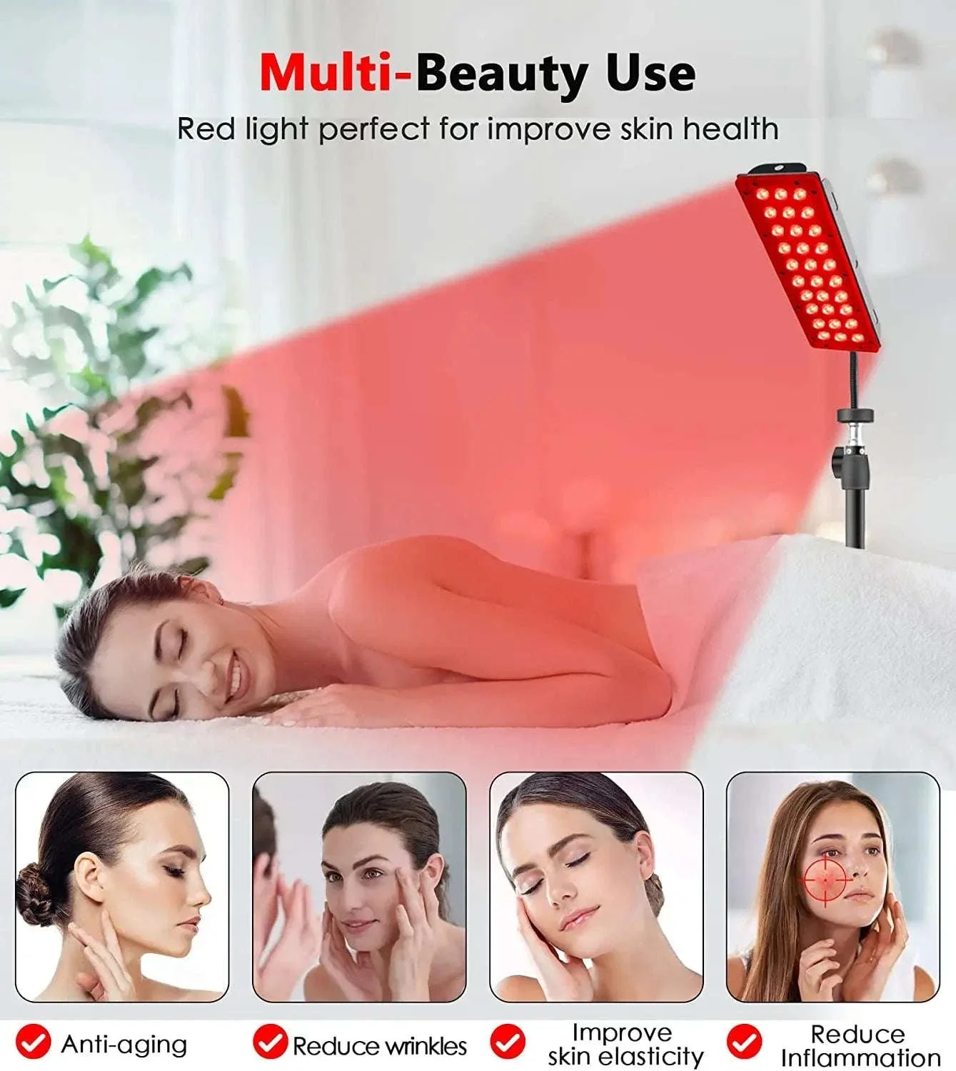 LED Red Light Therapy Lamp for Skin Care and Sore Relief - Image 16