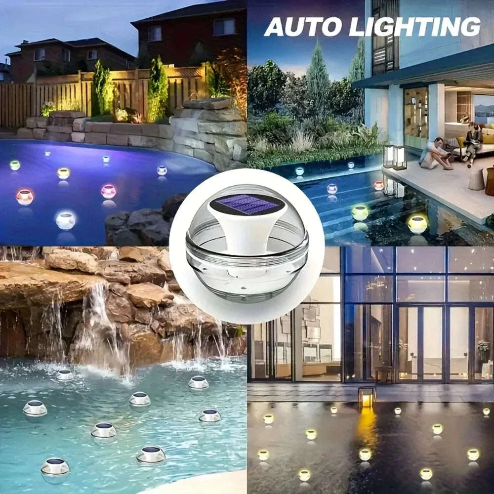LED Solar Floating Pool Light for Colorful Outdoor Glow - Image 9