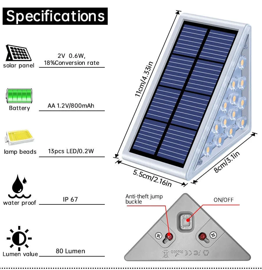 Outdoor Solar Step Lamp for Safer Paths and Stairs - Image 15