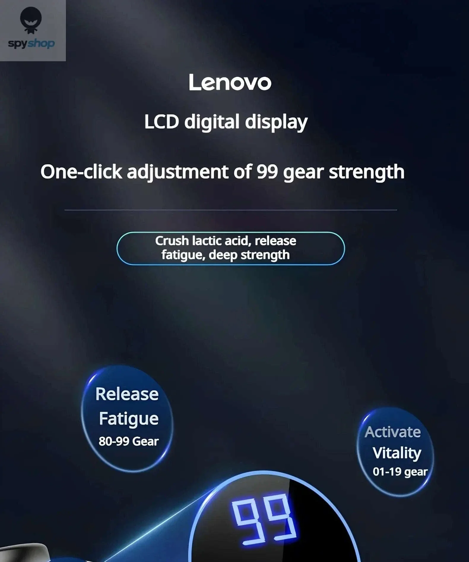Lenovo Deep Muscle Fascia Gun for Sore Muscle Relief - Image 24