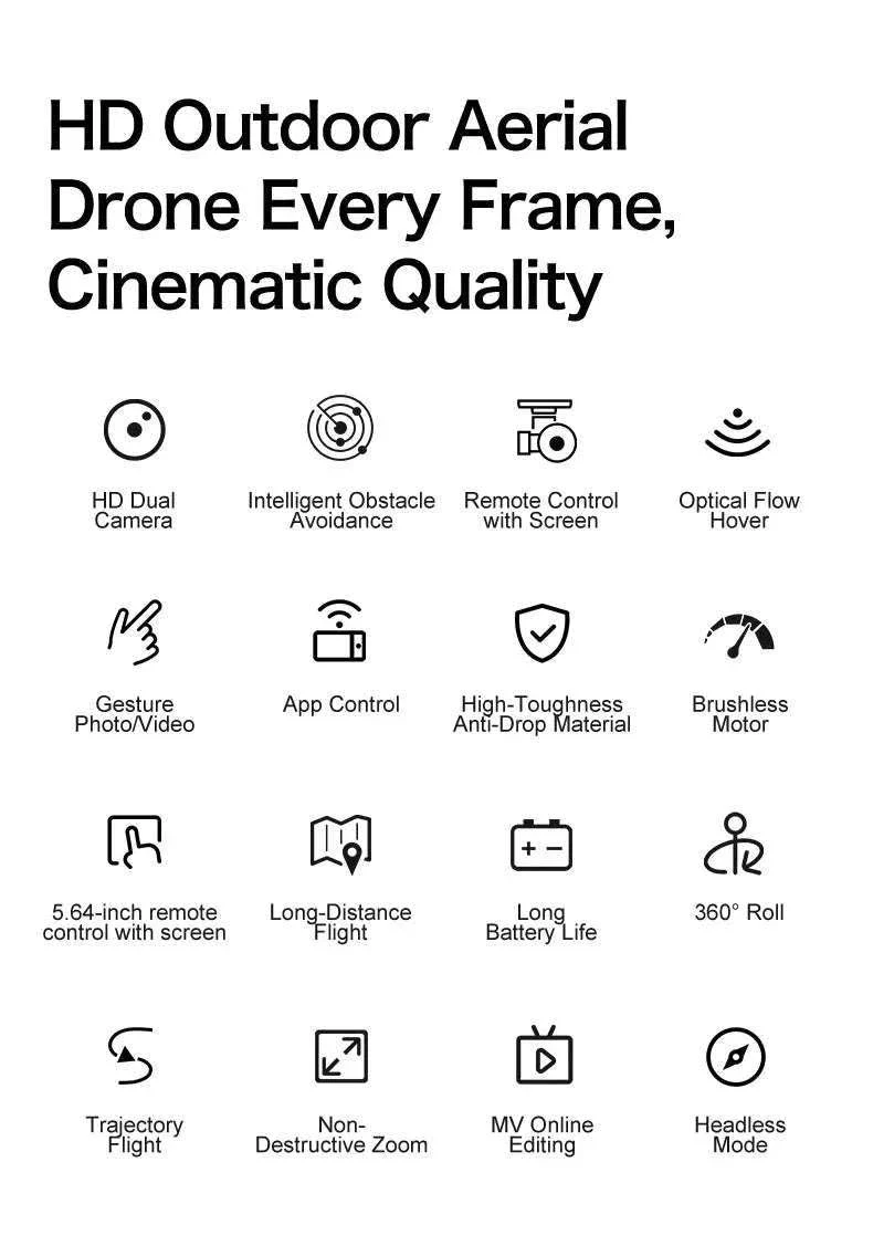 Lenovo GT50 8K Drone with 360° Obstacle Avoidance & 3KM Range - Image 9