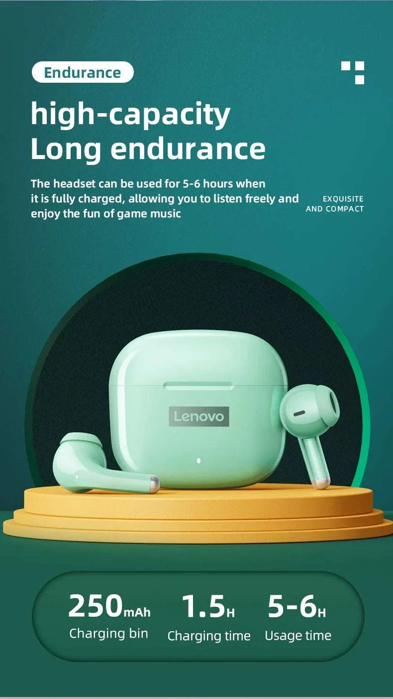 Lenovo LP40 Pro Wireless Earbuds Bluetooth 5.3 Low Latency - Image 18