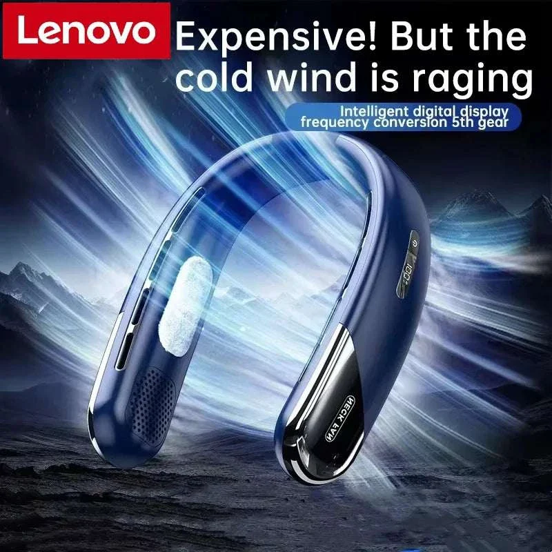 Portable Neck Air Conditioner Fan 5-Speed Rechargeable Cooling
