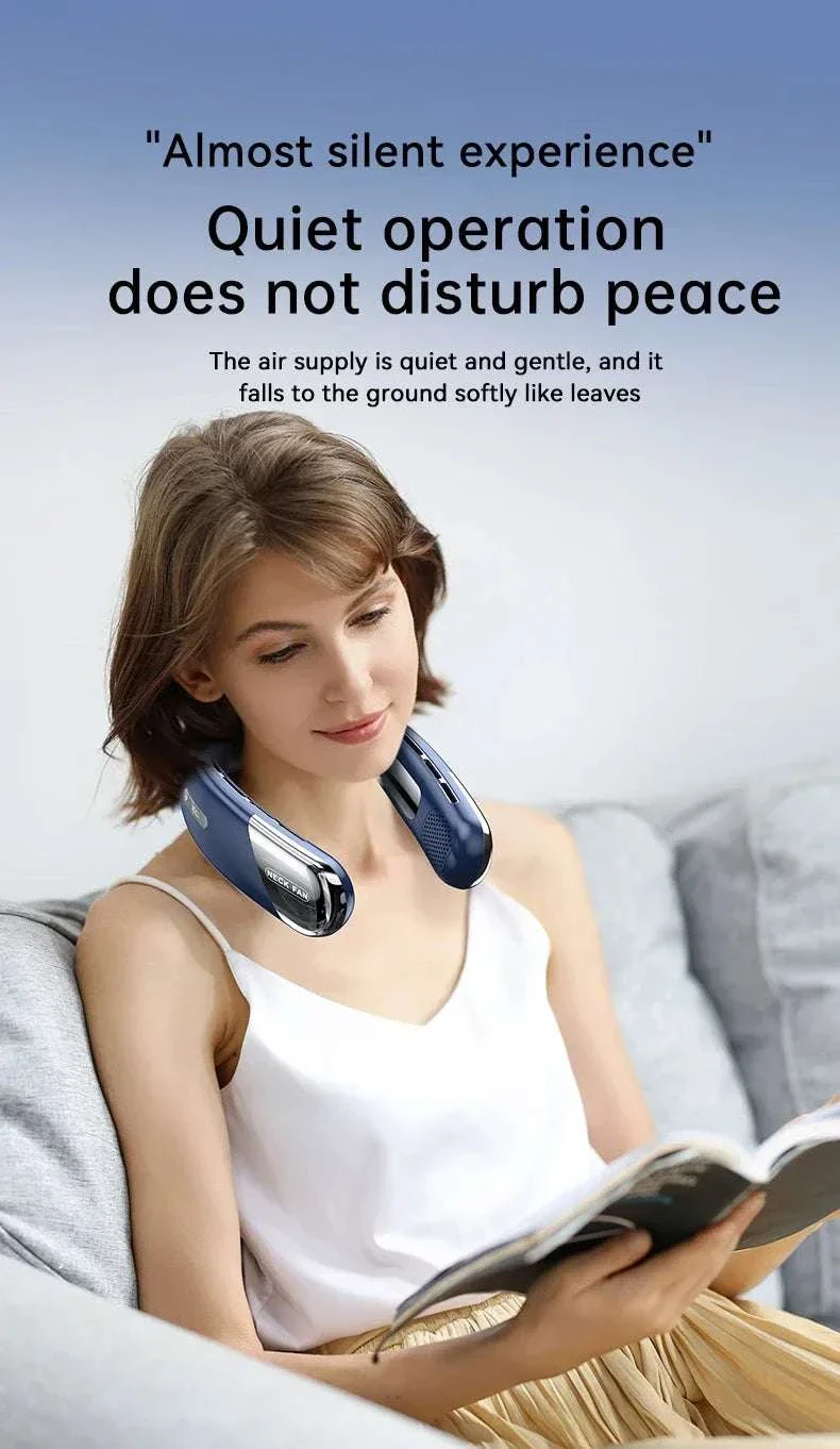 Portable Neck Air Conditioner Fan 5-Speed Rechargeable Cooling - Image 17
