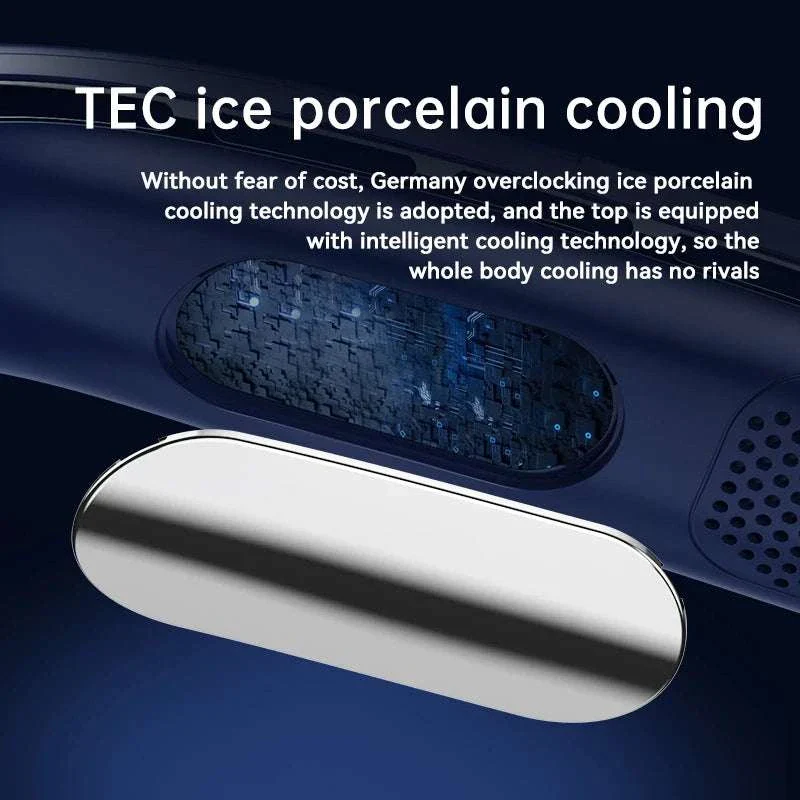 Portable Neck Air Conditioner Fan 5-Speed Rechargeable Cooling - Image 5