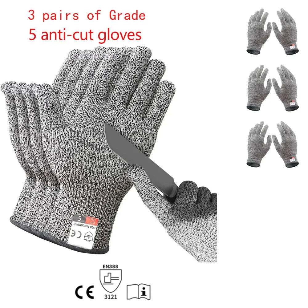 Level 5 HPPE Anti-Cut Gloves for Kitchen, Garden & Work - Image 18