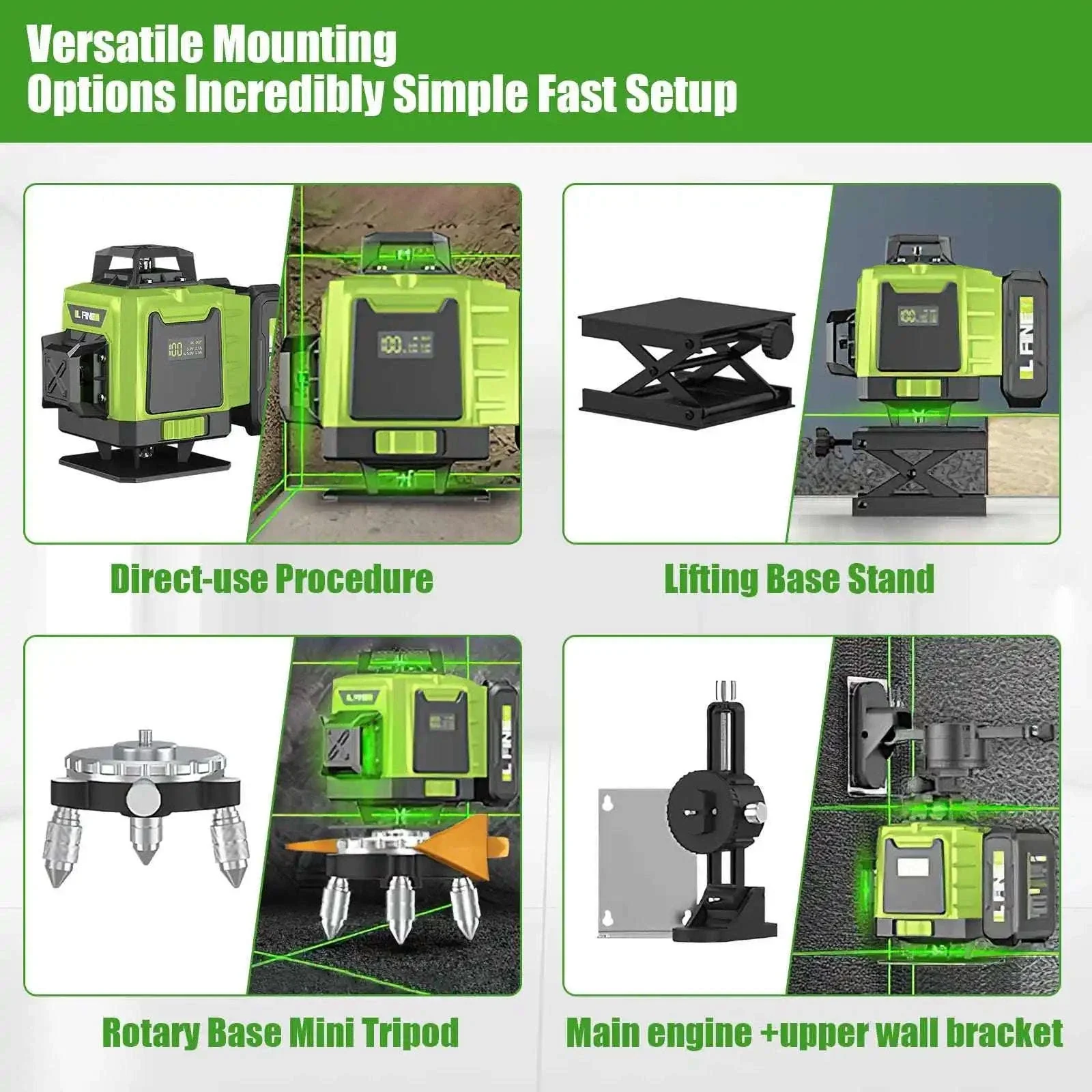 4D Laser Level 16-Line 360° Self-Leveling Tool - Image 5