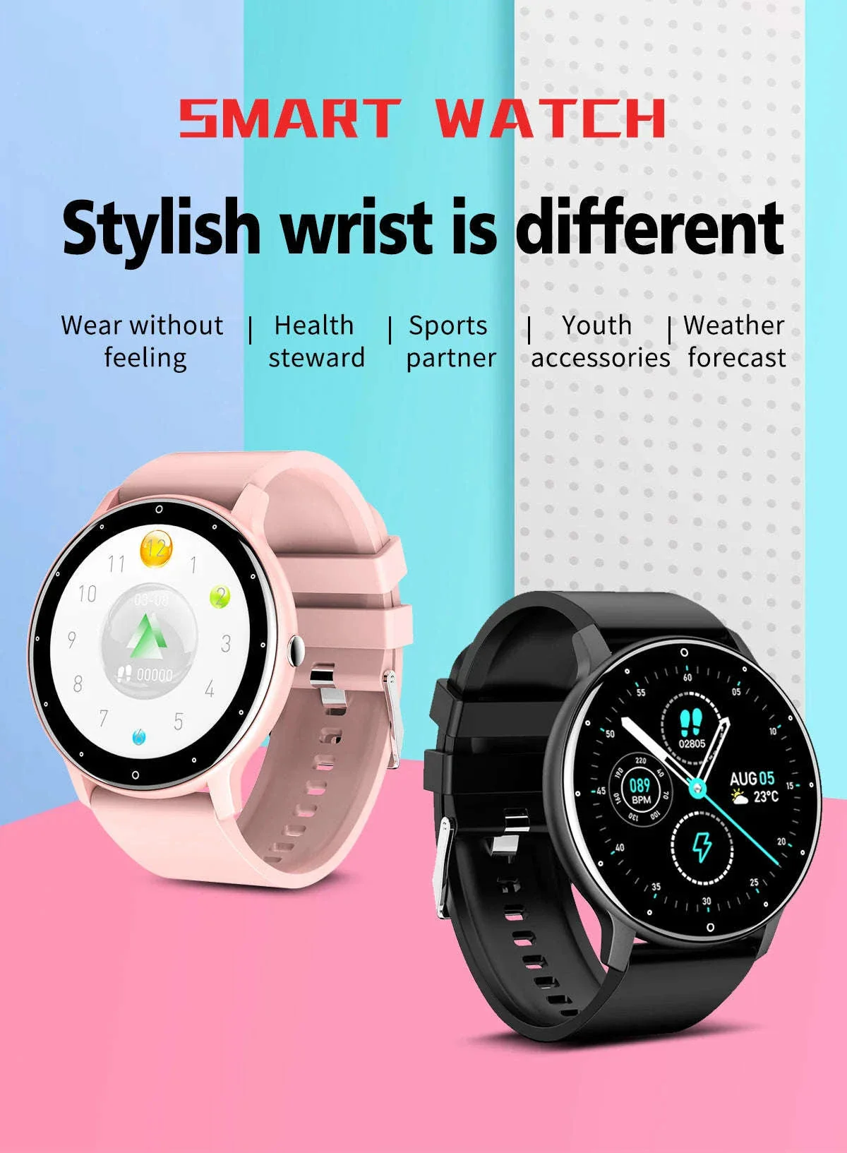 Smart Fitness Watch with Fitness Tracking and Notifications - Image 8