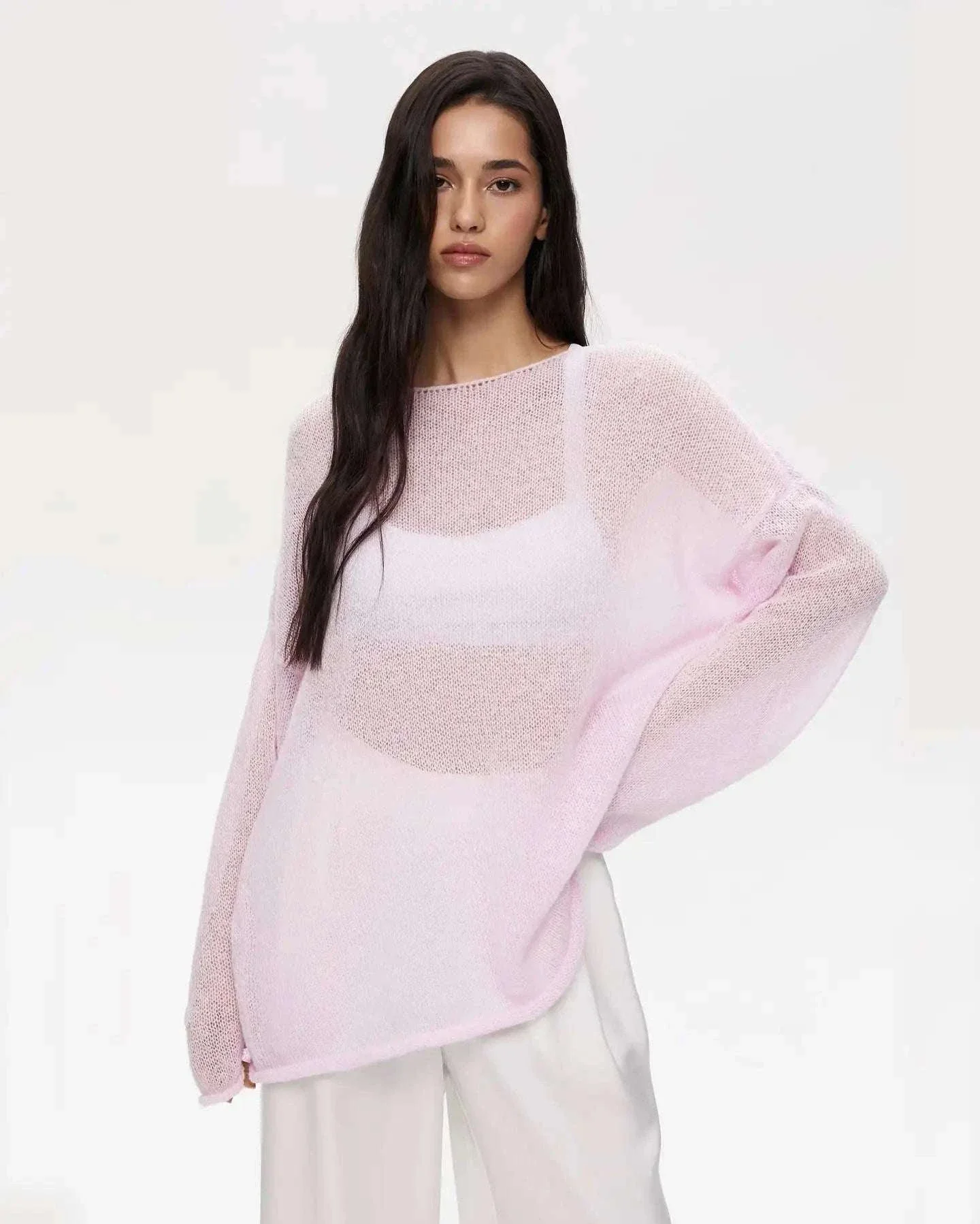 Lightweight Loose Fit Turtleneck Sweater for Women Soft Casual Pullover - Image 17