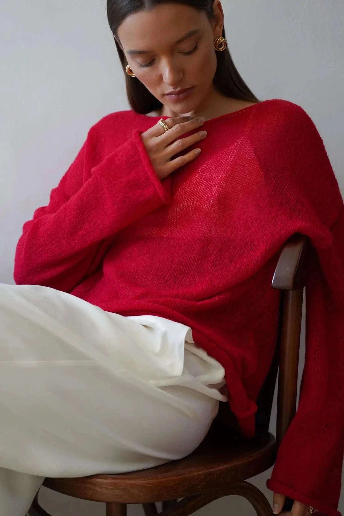 Lightweight Loose Fit Turtleneck Sweater for Women Soft Casual Pullover - Image 23