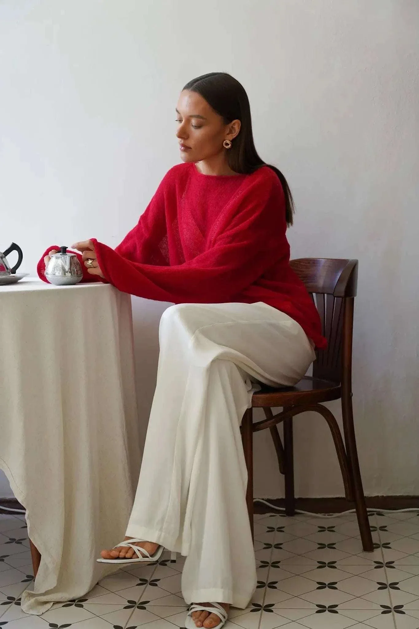 Lightweight Loose Fit Turtleneck Sweater for Women Soft Casual Pullover - Image 25