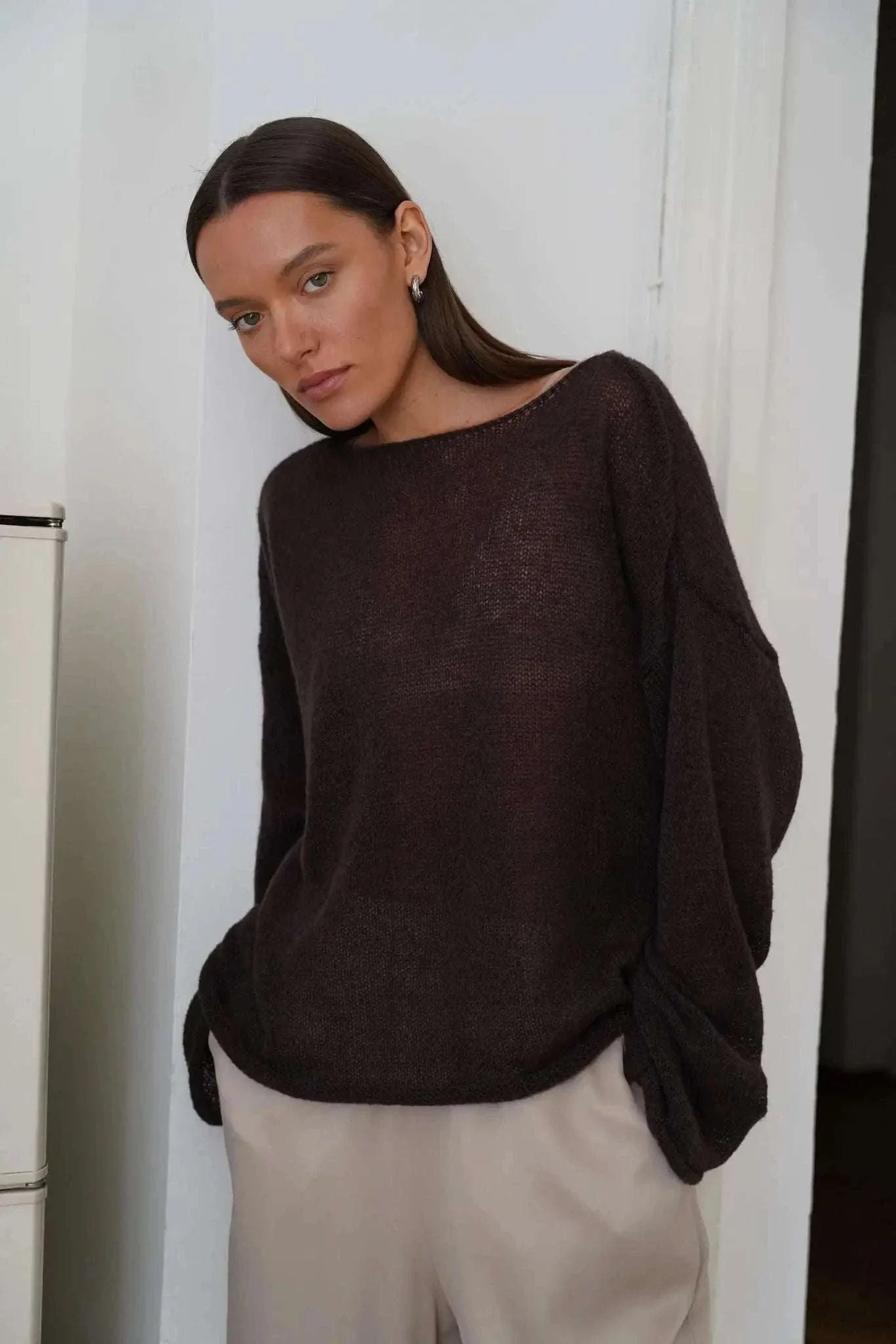 Lightweight Loose Fit Turtleneck Sweater for Women Soft Casual Pullover - Image 27