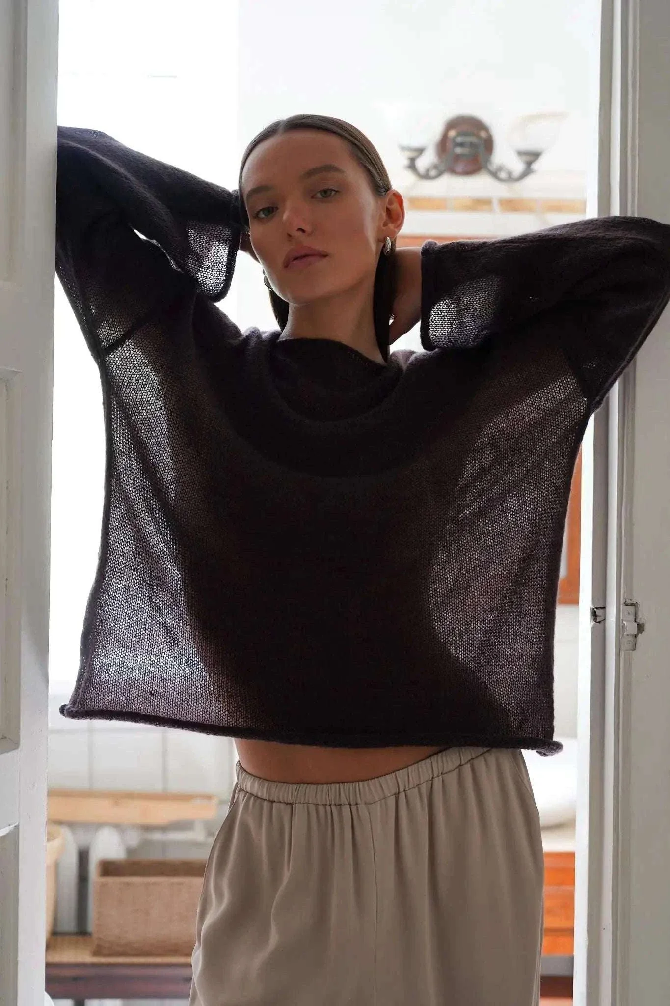 Lightweight Loose Fit Turtleneck Sweater for Women Soft Casual Pullover - Image 28