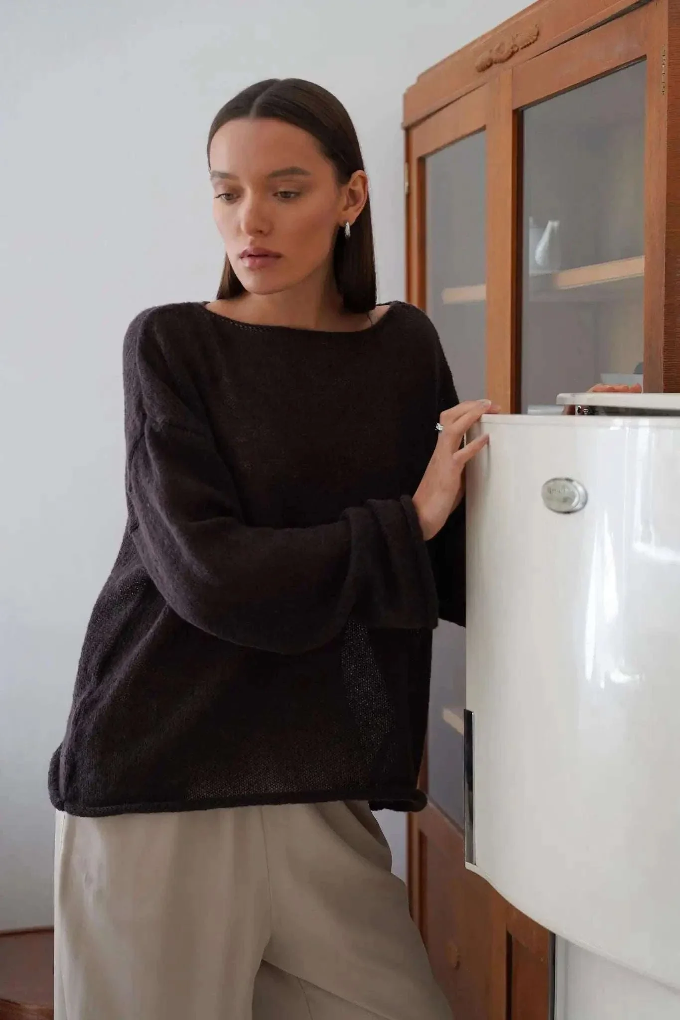 Lightweight Loose Fit Turtleneck Sweater for Women Soft Casual Pullover - Image 29