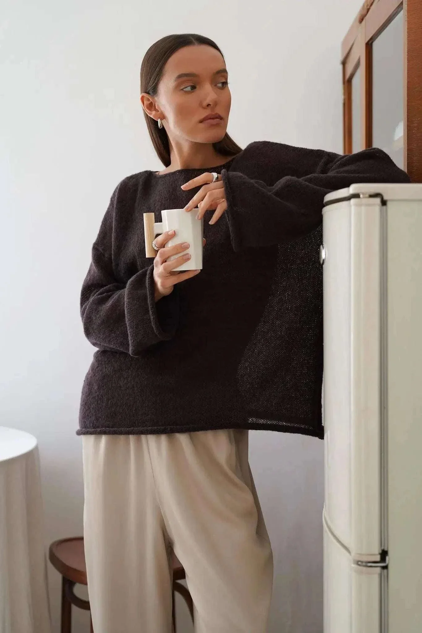 Lightweight Loose Fit Turtleneck Sweater for Women Soft Casual Pullover - Image 31
