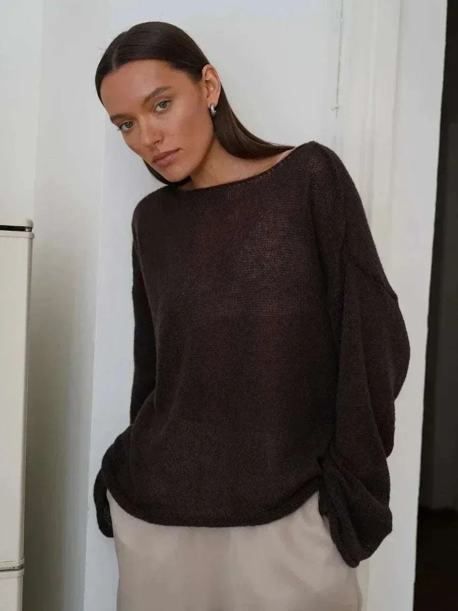 Lightweight Loose Fit Turtleneck Sweater for Women Soft Casual Pullover - Image 4