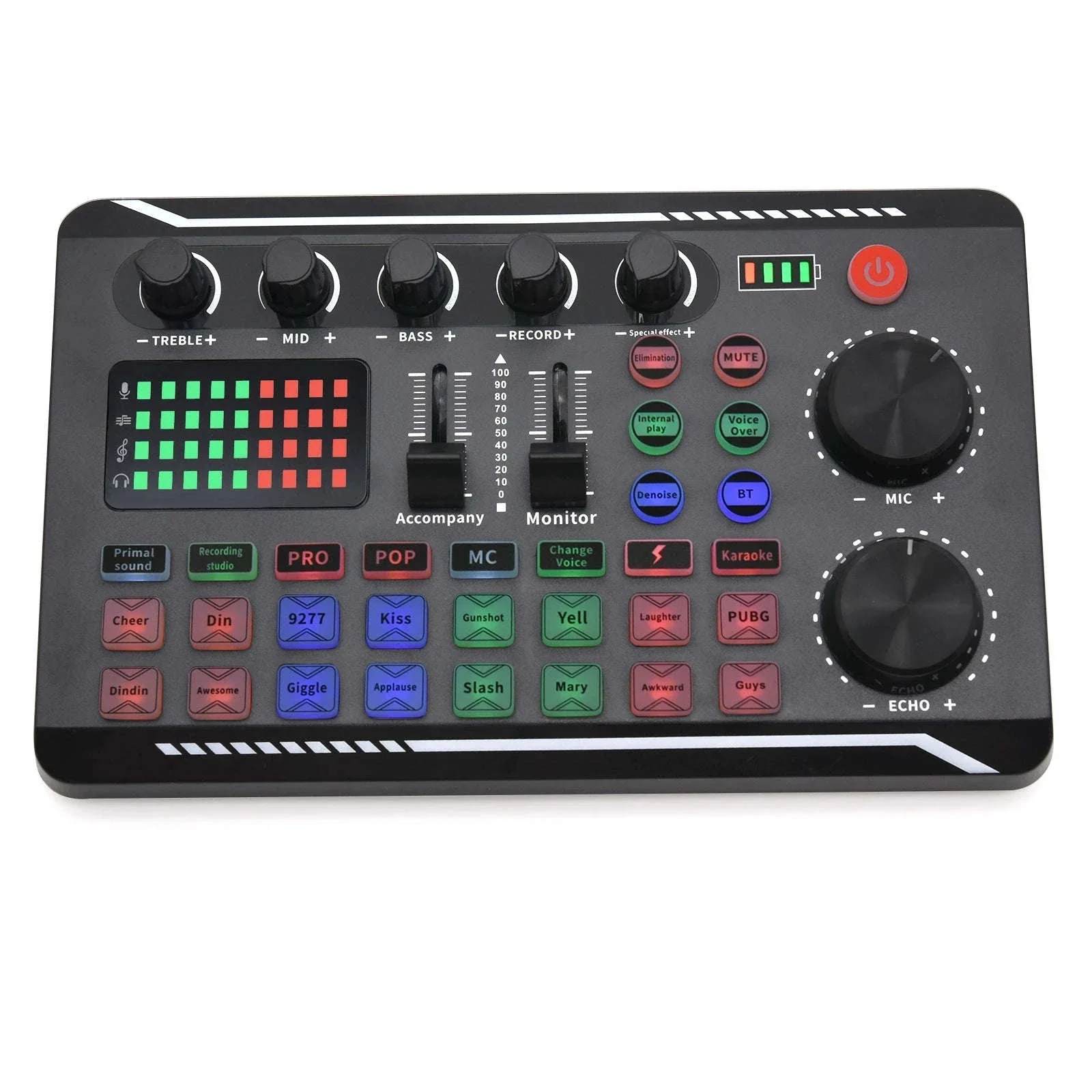 F998 Live Sound Card and DJ Audio Mixer for Streaming - Image 11