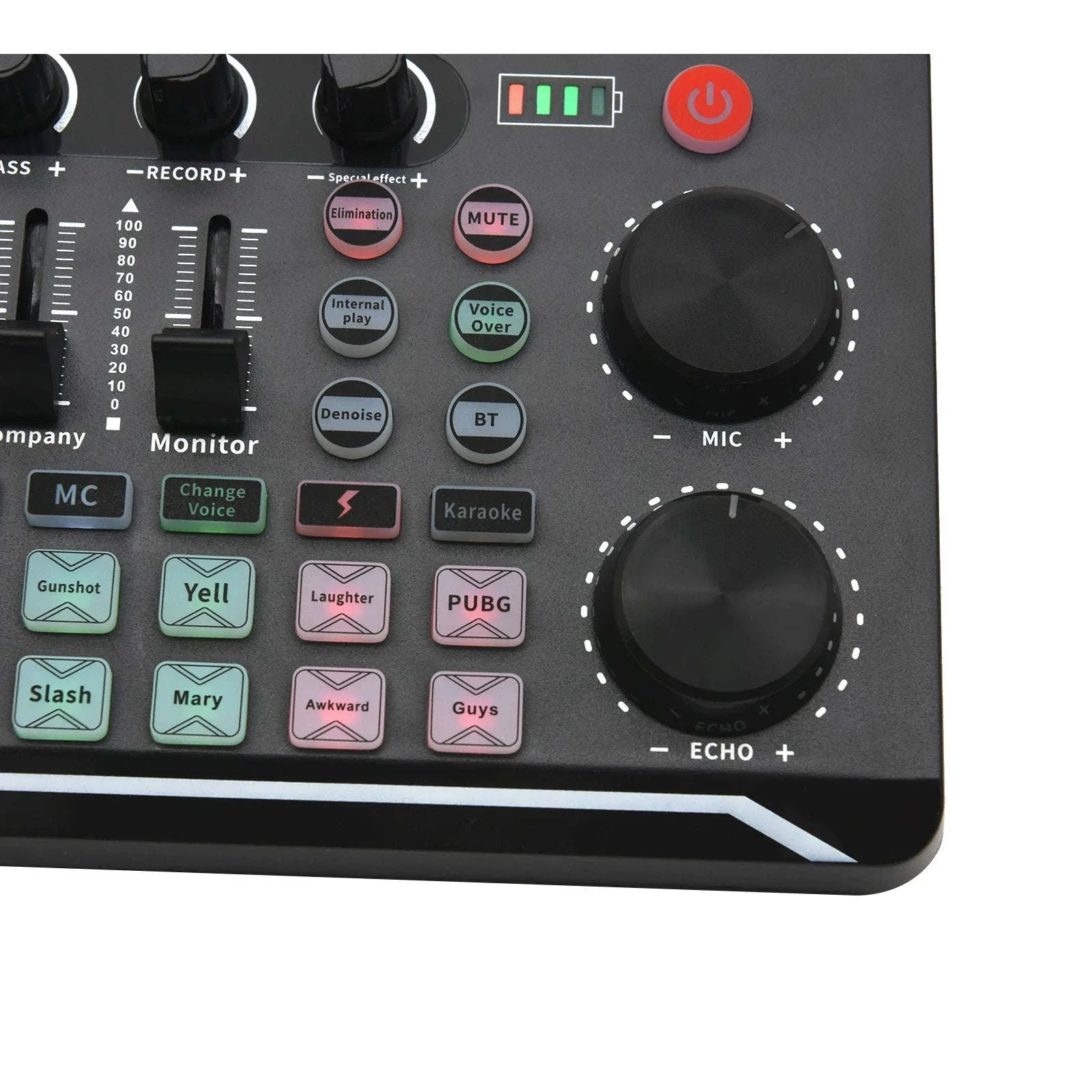 F998 Live Sound Card and DJ Audio Mixer for Streaming - Image 13