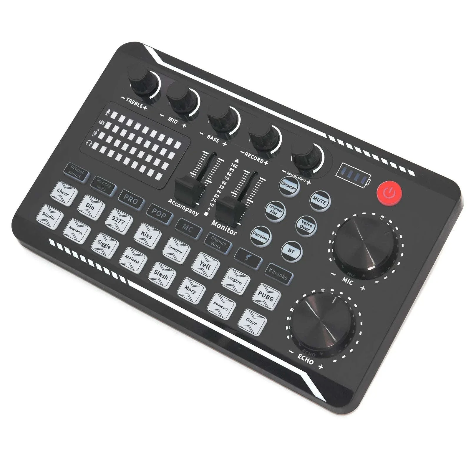 F998 Live Sound Card and DJ Audio Mixer for Streaming - Image 4