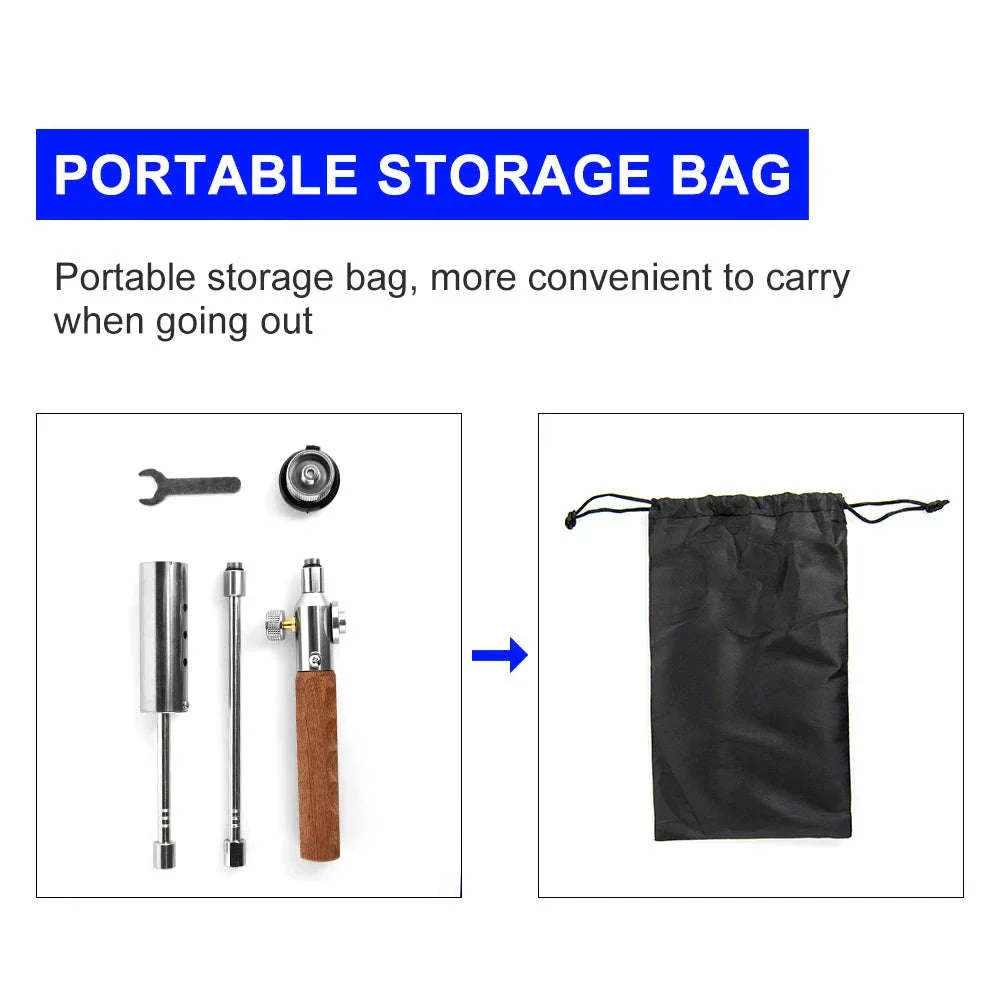 Long Handle Detachable Stainless Steel Camping Torch - Image 5