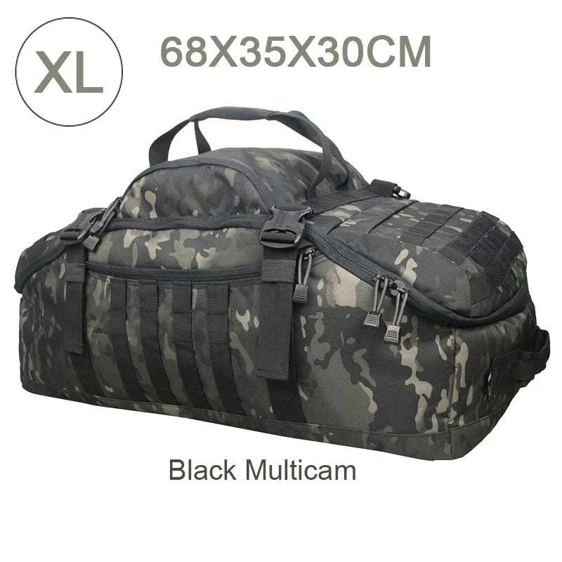 3-Way Tactical Duffel Backpack 30L 50L 80L Travel Hiking Bag - Image 21