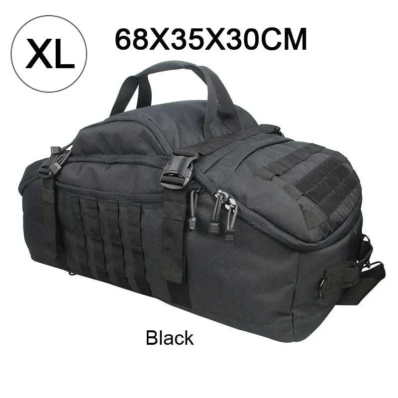 3-Way Tactical Duffel Backpack 30L 50L 80L Travel Hiking Bag - Image 23
