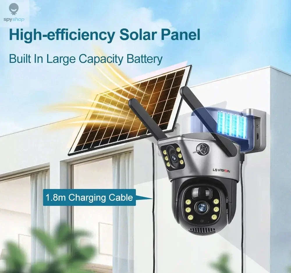 4G Solar Security Camera with Dual-Lens 4K Outdoor Surveillance - Image 10