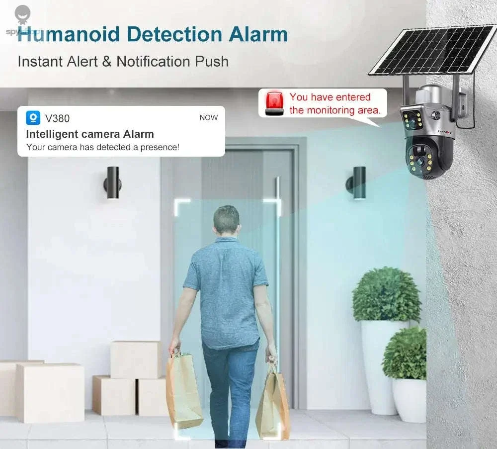 4G Solar Security Camera with Dual-Lens 4K Outdoor Surveillance - Image 11