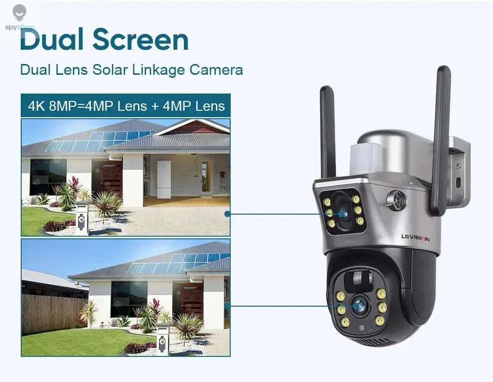 4G Solar Security Camera with Dual-Lens 4K Outdoor Surveillance - Image 20