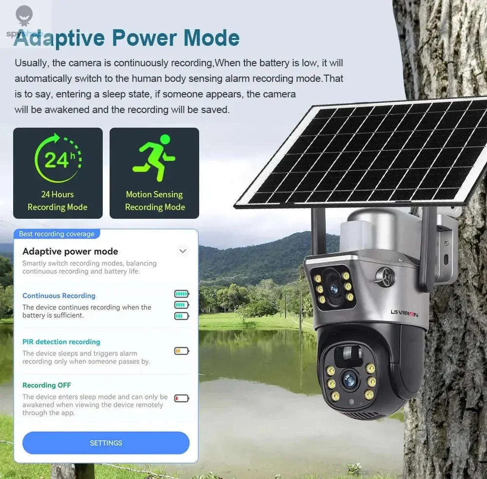 4G Solar Security Camera with Dual-Lens 4K Outdoor Surveillance - Image 25