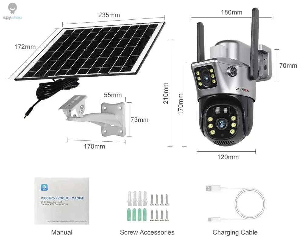 4G Solar Security Camera with Dual-Lens 4K Outdoor Surveillance - Image 28