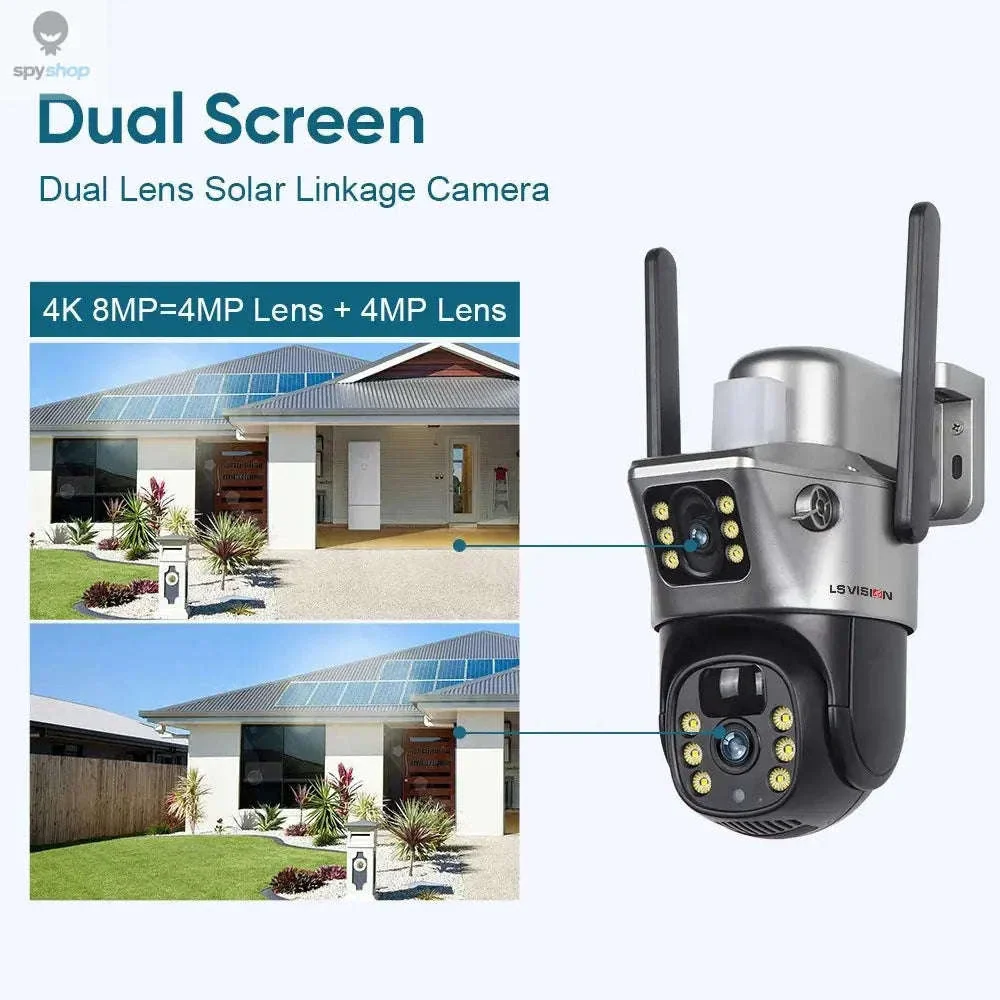 4G Solar Security Camera with Dual-Lens 4K Outdoor Surveillance - Image 3