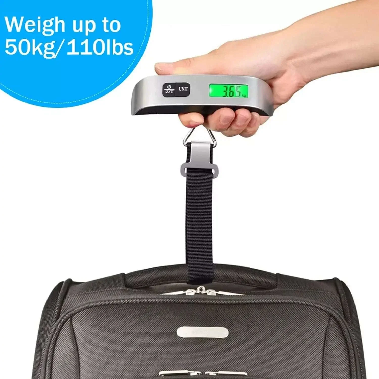 Digital Luggage Scale 110lb/50kg with LCD Display - Image 5
