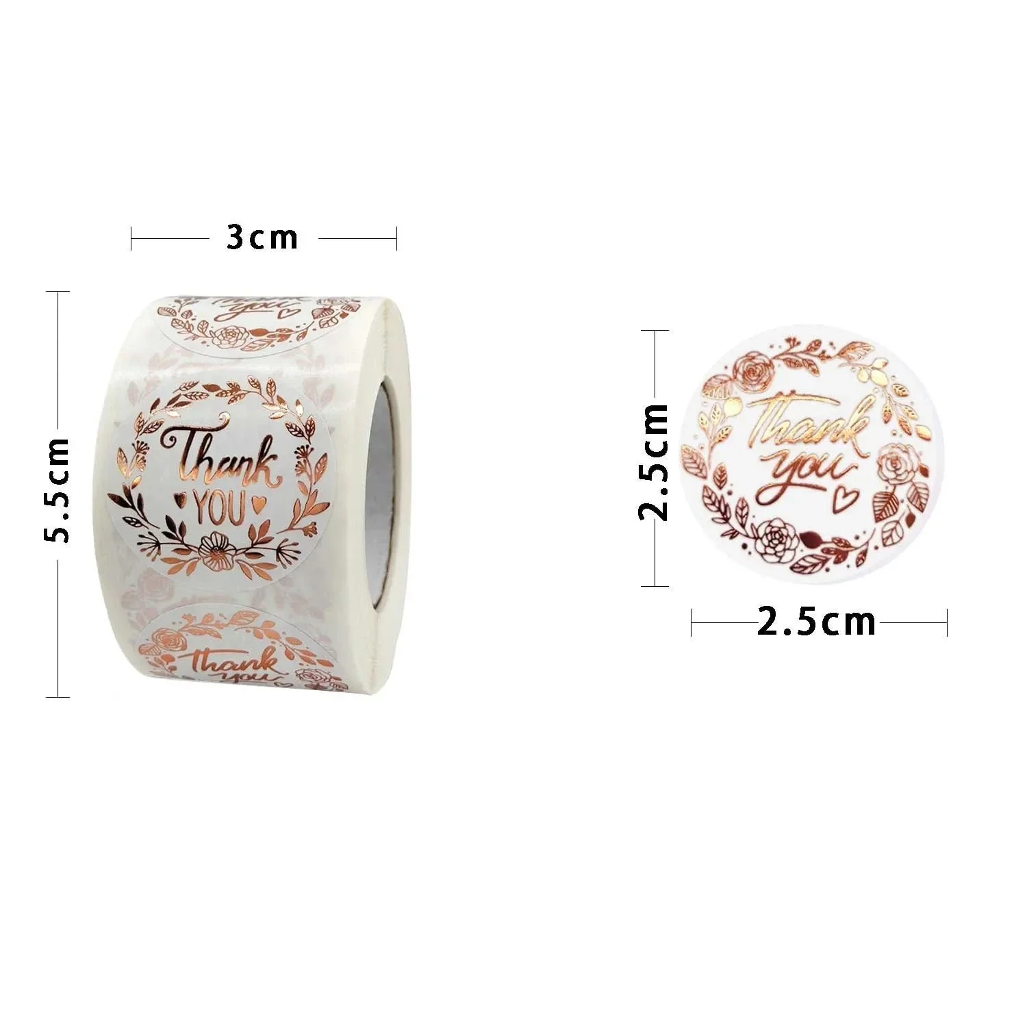 Luxury Bronzing Thank You Stickers for Packages and Gifts - Image 5