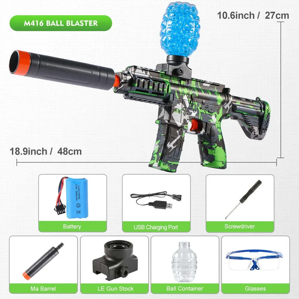 M416 Electric Ball Blaster Toy Gun with Foam Ball Action - Image 7