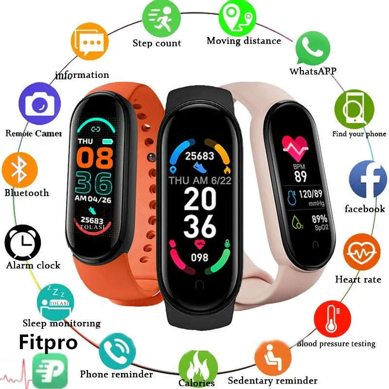 M6 Fitness Smart Watch for Activity, Sleep and Daily Alerts - Image 2