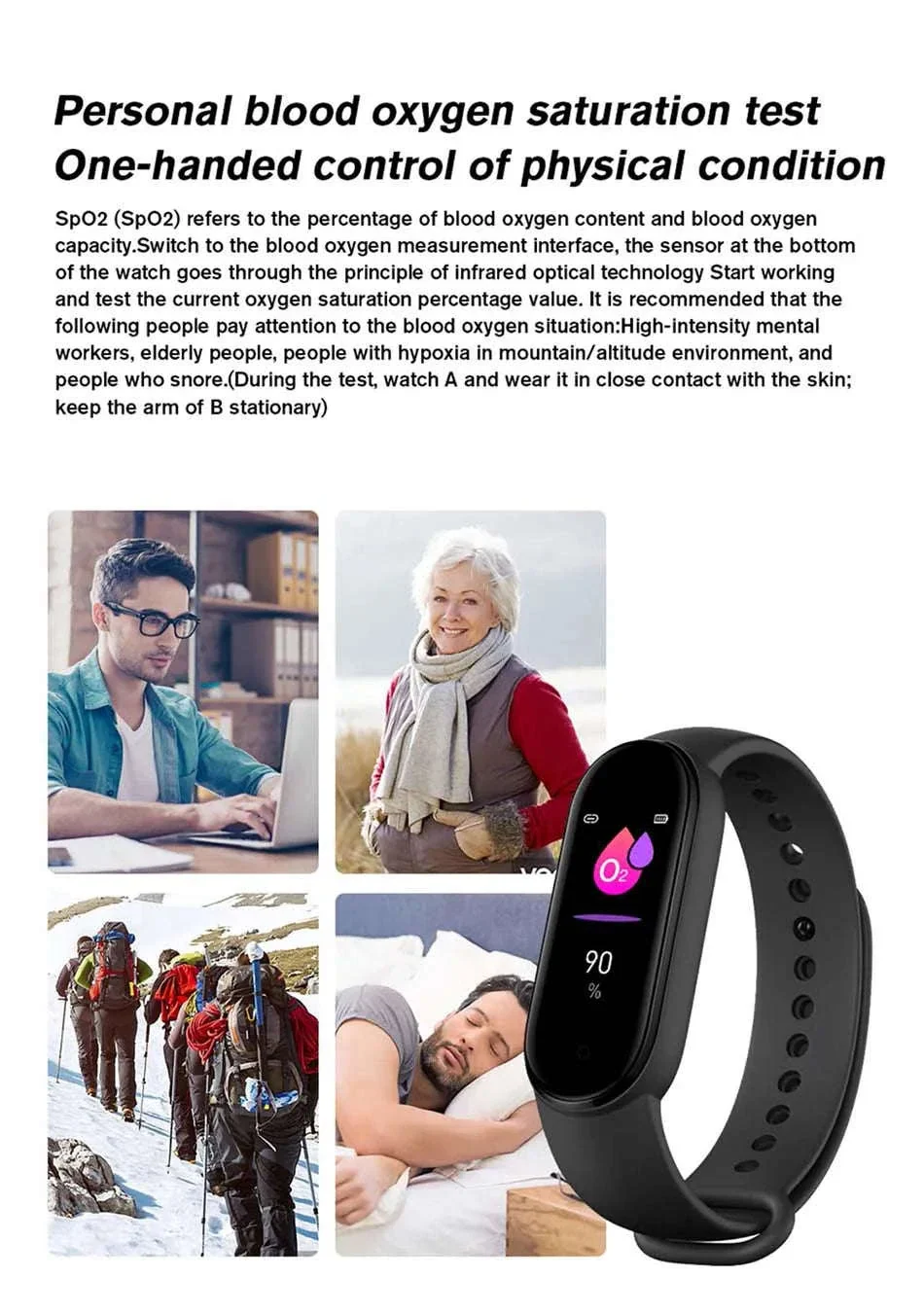 M6 Fitness Smart Watch for Activity, Sleep and Daily Alerts - Image 21