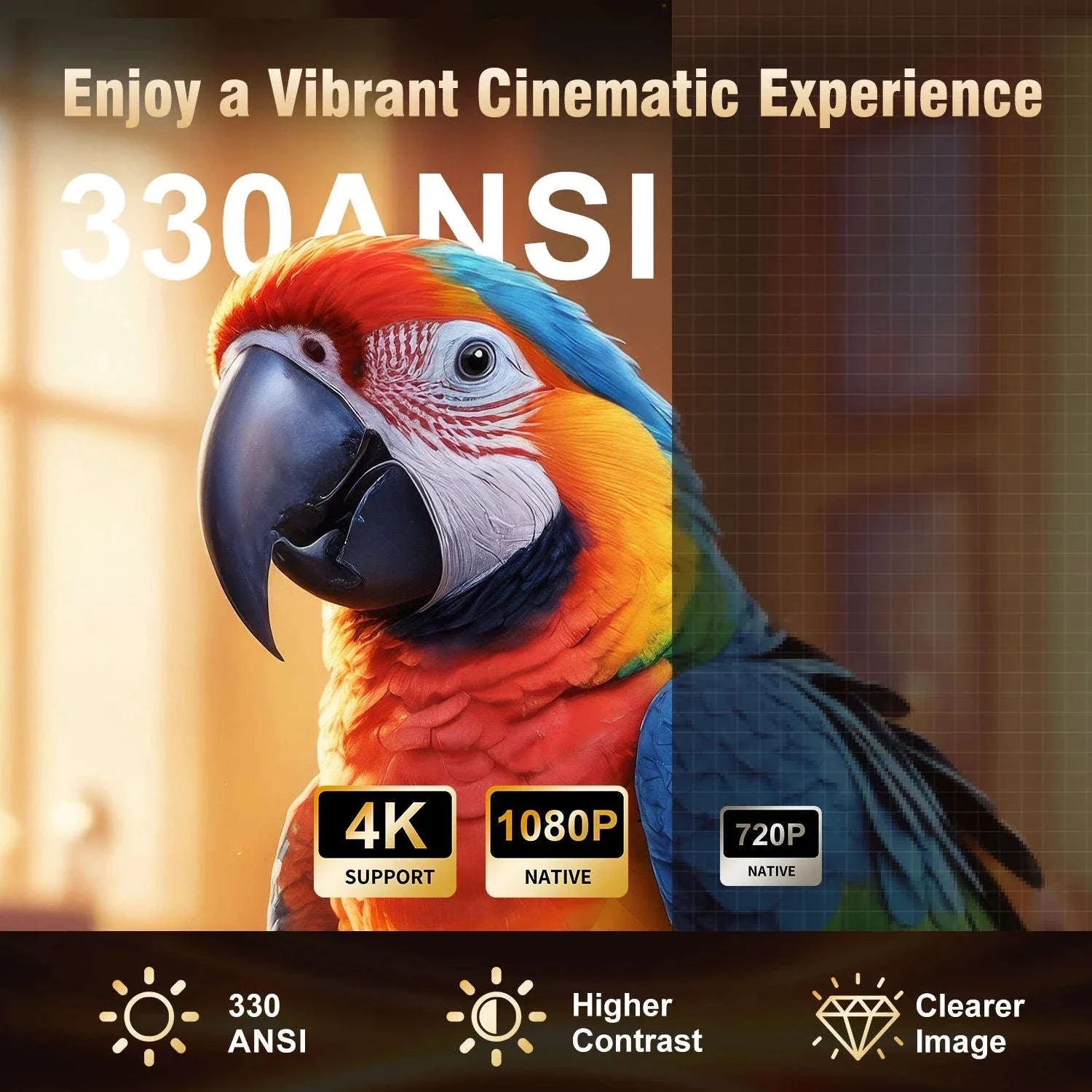 Magcubic HY310 Auto Focus 1080P Projector with 4K Support - Image 10