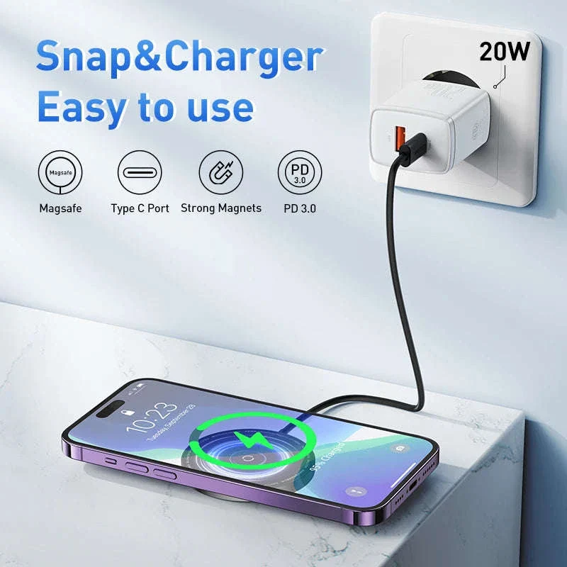 Magnetic 15W Wireless Charger Pad for iPhone 12–15 Series - Image 3
