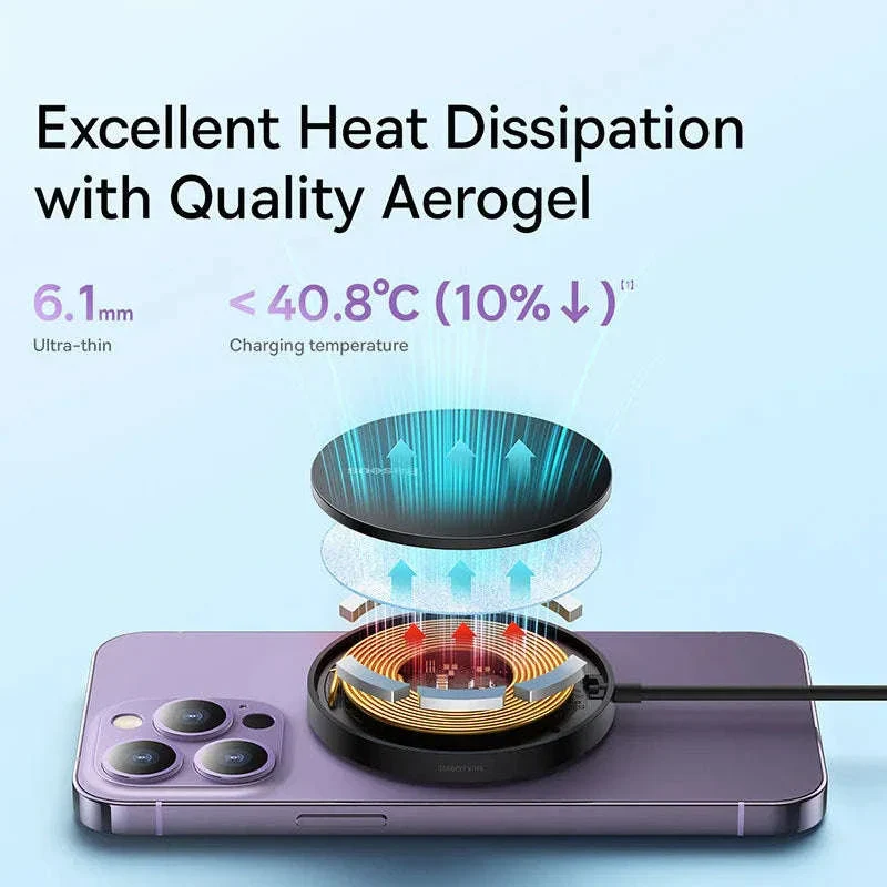 Magnetic 15W Wireless Charger Pad for iPhone 12–15 Series - Image 5